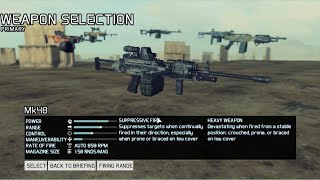 Ghost Recon Future Soldier - All Weapons Showcase [ WITH TIMESTAMP ]