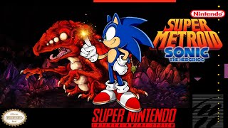 Super Metroid: Sonic the Hedgehog - (Hack) SNES