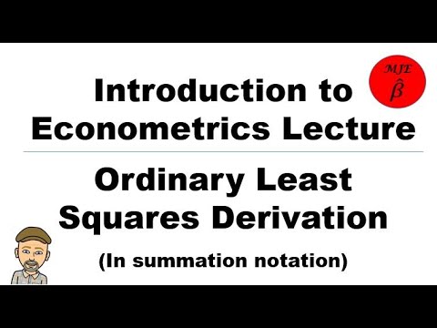 Econometric Theory: Simple OLS Derivation