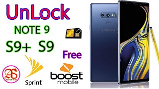 Free UnLock | SAMSUNG | GALAXY NOTE 9 | SPRINT | BOOST-MOBILE