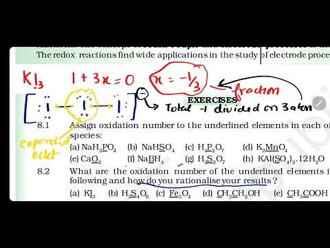 KI3 - What is Oxidation Number of the underlined KI3. How would you rationalise?