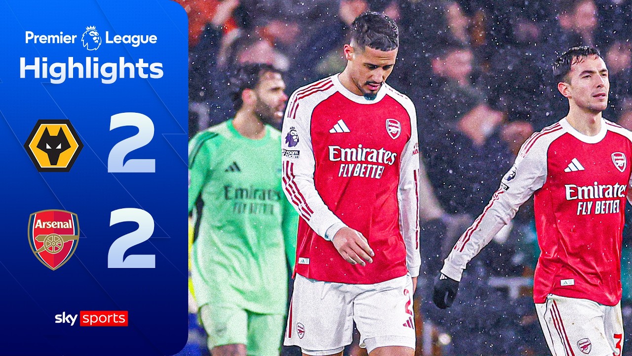 Arsenal throw two-goal lead in title race blow! 😬 | Arsenal 2-2 Wolves | Premier League highlights