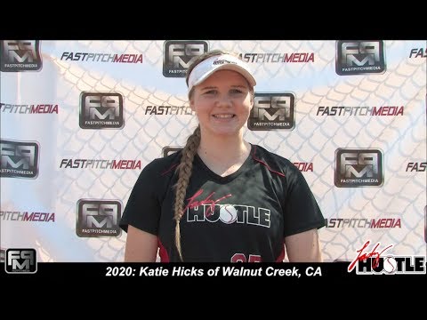 2020 Katie Hicks Power Hitting First Base and Outfield Softball Skills Video - Lady Hustle