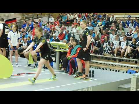 Samantha Jones und Daniel Barth bei der WM Kegeln Classic 2017 in Dettenheim (GER)