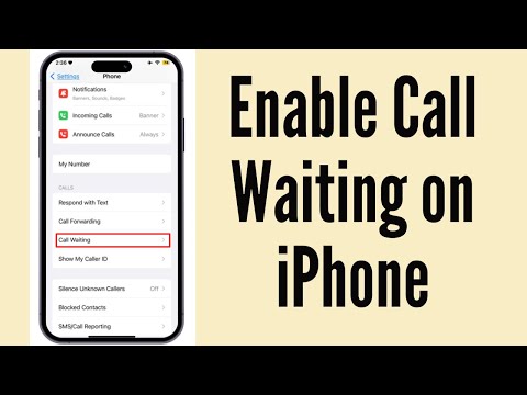 How To Set Up Call Waiting On iPhone | How To Enable Call Waiting on iPhone