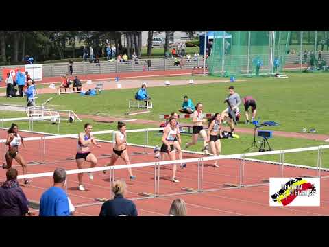 LBFA Belgian athletics outdoor championships 2018 Final 100m hurdles women