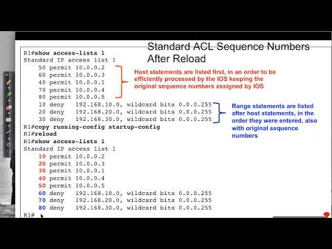 Verifying IPv4 ACLs