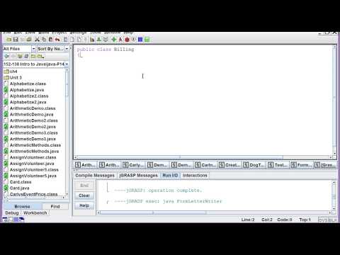 Java Programming 1 - Chapter 4 Exercises 1 and 2