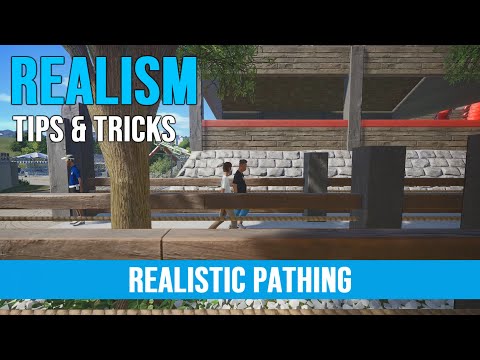 Planet Coaster ¦ Realistic Pathing ¦ Tips & Tricks
