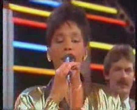 Peter Lübke mit Whitney Houston (mid 80s)