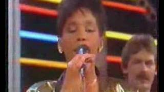 Peter Lübke mit Whitney Houston (mid 80s)