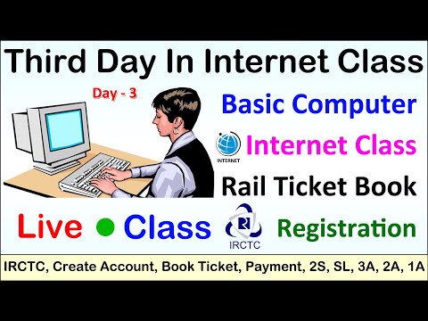 Live Computer Class Rail Ticket Book IRCTC Registration Rail Ticket Payment Debit Card Paytm