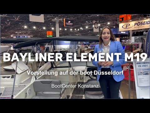 Bayliner Element M19 Vorstellung auf der boot Düsseldorf 2023