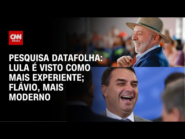 Datafolha: Lula é visto como mais experiente, e Flávio, como mais inovador | CNN 360°