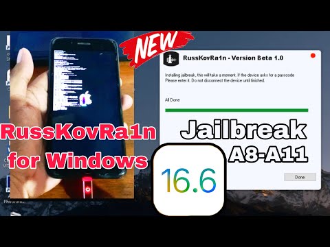{NEW RussKovRa1n} Jailbreak iOS 16.6 - iOS 12 working A8-A11 iPhone/iPad (Tutorial for Windows)