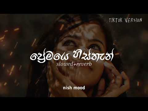ප්‍රේමයෙ හිස්තැන් ( Premaye Histhan ) Rap | Slowed And Reverb | Nethmini ft. Mahazona | Nish Mood
