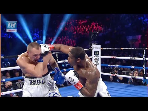 WHAT A KO! JARED ANDERSON TURNS OLEKSANDR TESLENKO'S LEGS TO JELLY WITH THUNDEROUS KO (HIGHLIGHTS)