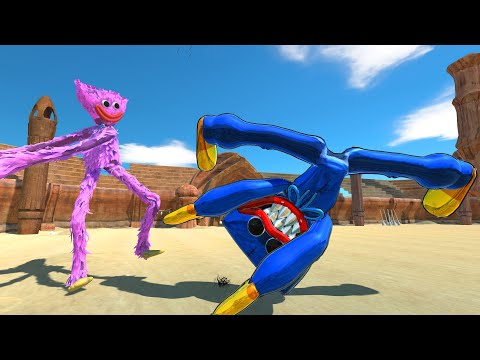 Kissy Missy vs Huggy Wuggy - Animal Revolt Battle Simulator