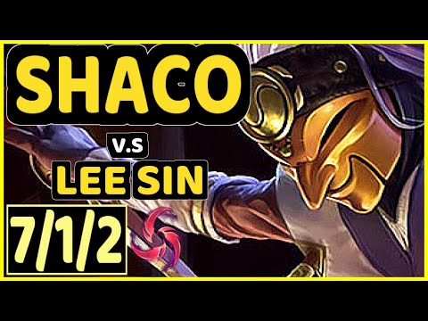 CHASESHACO (SHACO) vs LEE SIN - 7/1/2 KDA JUNGLE GAMEPLAY - NA Ranked DIAMOND
