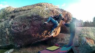 Video thumbnail de Hojaldre, 7a. Albarracín
