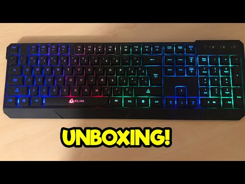 KLIM CHROMA WIRELESS KEYBOARD UNBOXING