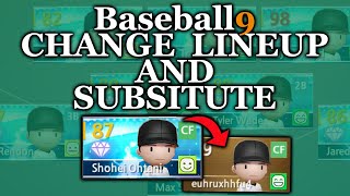 How to Set Lineup and Substitute in Baseball 9 (NEW PLAYER GUIDE)