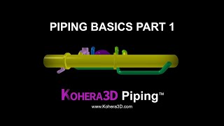 Piping Basics Part 1 of 2 Tutorial - Kohera3D Piping | Laser Scan Software