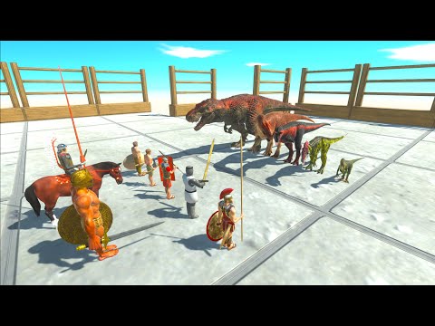 Sky Arena ANCIENT HUMANS TEAM vs ALL FACTIONS TEAM - Animal Revolt Battle Simulator ARBS
