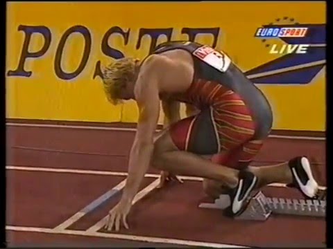 Men`s  World Record Indoor  200m  Frankie Fredericks (19.92)