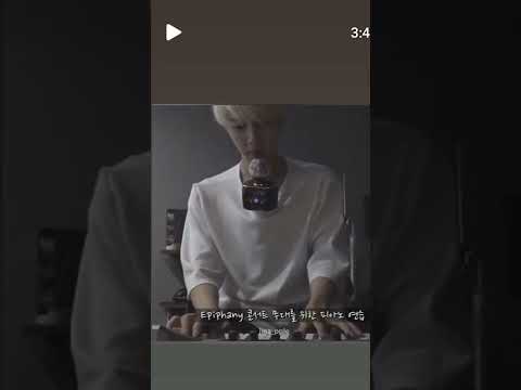 epiphany practice but looks mic's..🎤😁😍#bts #jin