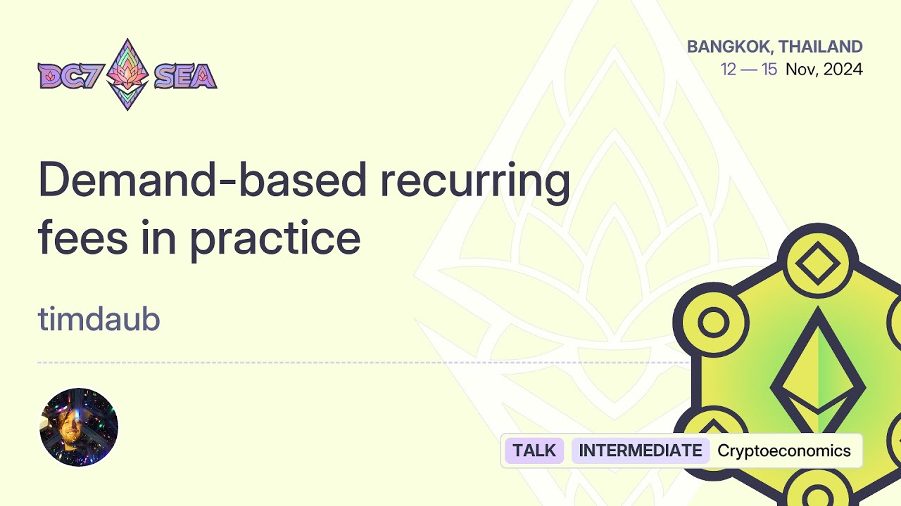 Demand-based recurring fees in practice preview