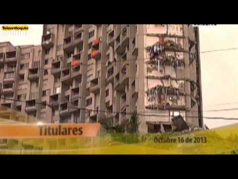 Titulares de Teleantioquia Noticias am - miércoles 16 de octubre de 2013
