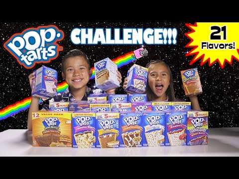 POP TART CHALLENGE!!! 21 Flavor Taste Test! Video