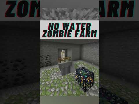 "Insane Zombie Farm Tutorial! NO Water, NO Redstone!" #shorts