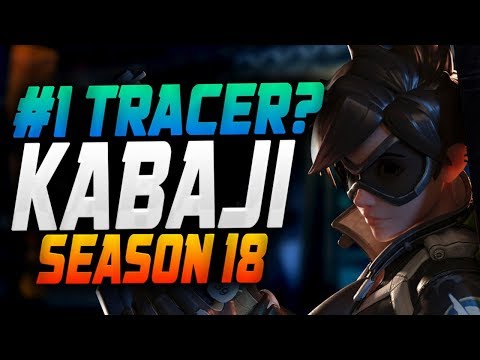 KABAJI BEST TRACER! INSANE TRACKING! [ OVERWATCH SEASON 18 TOP 500 ]