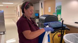 Housekeeper at Hospital goes above and beyond for patient