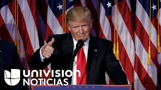 El discurso de Donald Trump tras ser elegido como presidente de Estados Unidos