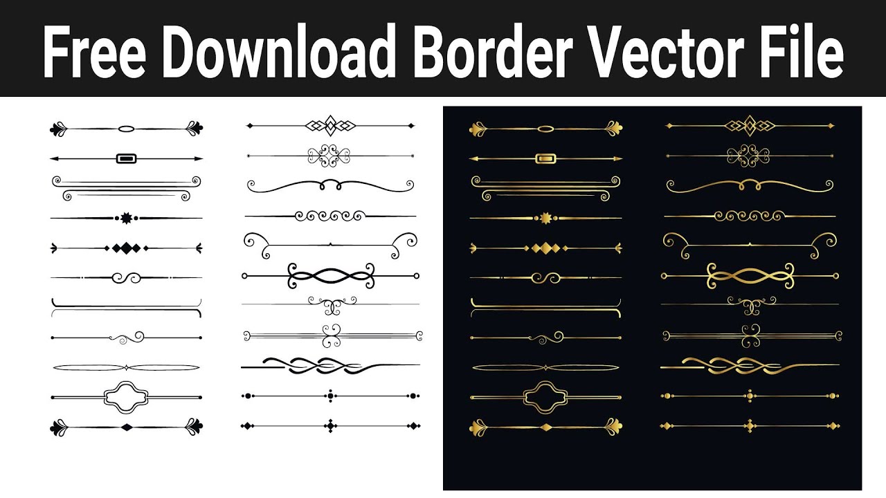 Free Border Vector File in Illustrator | Download Now
