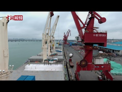 &ldquo;中国造&rdquo;全球最大多用途纸浆船首航厦门港