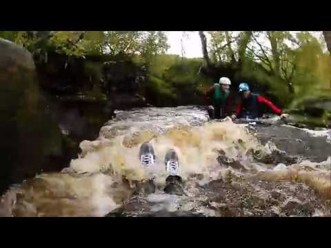 Gorge Walking / Canyoning / Ghyll Scrambling @ Ash Ghyll Beck EE 4GEE action cam HD POV