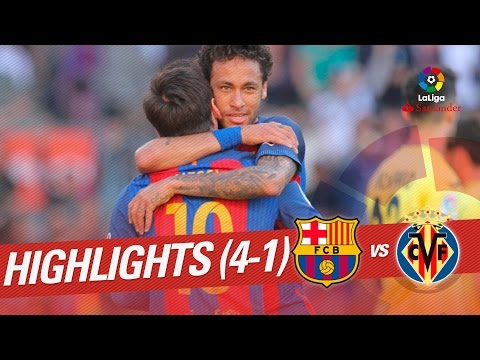 Highlights FC Barcelona vs Villarreal CF (4-1)