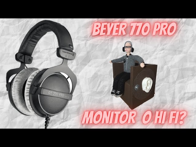 Vídeo relacionado con beyerdynamic DT 770 Pro 250 Ohm Auriculares de Estudio circumaurales en Color Negro. Diseño Cerrado, con Cable, Ideales para Aplicaciones de Estudio y Mezcla. Hecho a Mano en Alemania