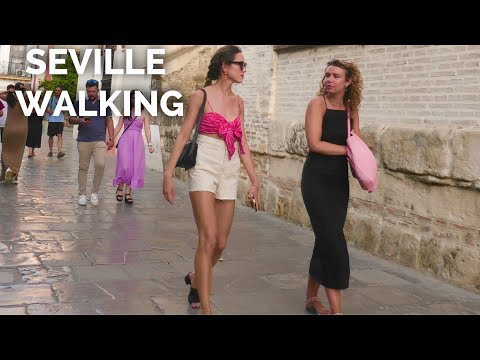 Walk Around Tourism Iconic la Giralda- Seville Virtual walking Tour 2022, Spain 🇪🇸