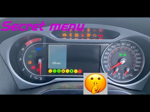How to enter the secret menu on Ford including Smax/Cmax/Focus/Mondeo/Galaxy etc.