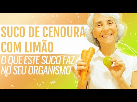 Suco de cenoura com limão, desintoxica e EMAGRECE.