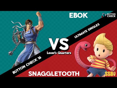 Button Check 16 Ultimate Singles Losers Quarters: Ebok Vs  Snaggletooth