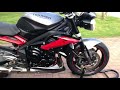Triumph Street Triple 675r Arrow Vs SC Project Exhaust