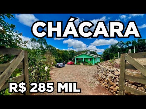 CHÁCARA EM SANTA CATARINA CASA TRÊS QUARTOS RIO FRUTAS LAZER  R$285MIL