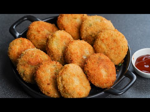 Vegetable Cutlet Recipe | Crispy Veg Cutlet | Vegetable Snacks Recipe | N'Oven