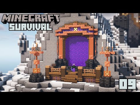 Custom Nether Portal! - Minecraft 1.18 Survival | Episode 9